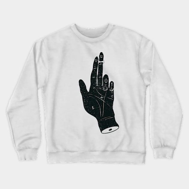 pow pow Palmistry Crewneck Sweatshirt by DrSoed